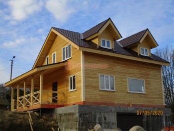 Фото №66: дом из бруса 64