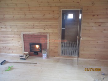 Фото №9: баня из бруса 87