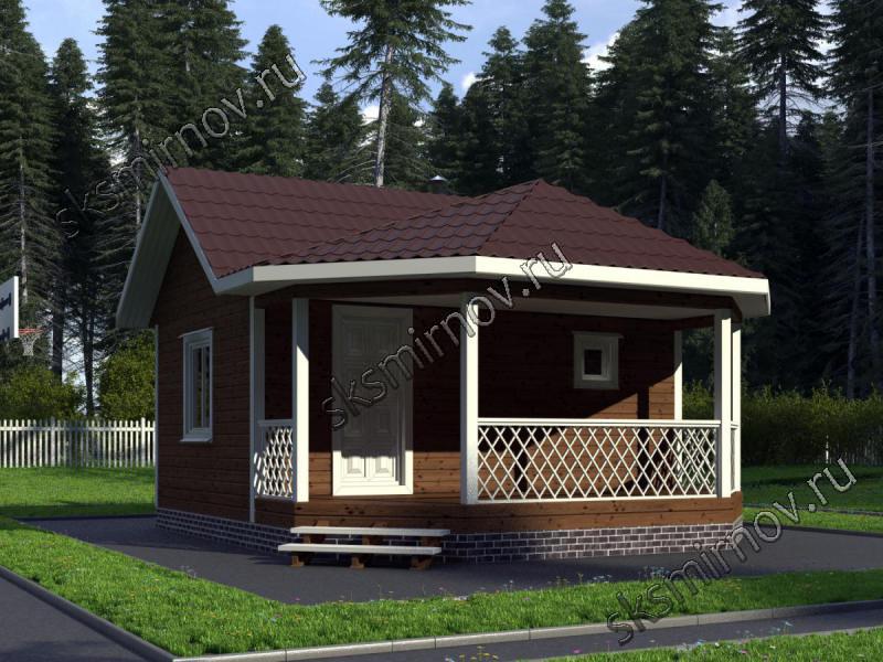 Проект бани с террасой Проект бани с террасой